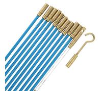 Kenable Cable Fishing Rod 12 Piece Kit 10 X 330mm Fibreglass Reinforced Poles 3.3M