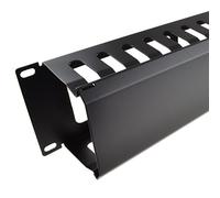 kenable Cable Management Bar Metal Dump Panel 2U for Data Cabinet 19 Inch Rack with VENT