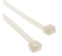 kenable Natural Cable Ties 300mm x 4.5mm Nylon 66 UL Approved [100 Pack]