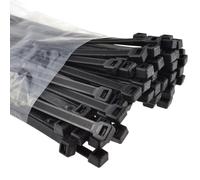 kenable Cable Ties Black Heavy Duty Nylon 66 UL Approved Self-Locking Zip Ties for Cable Management 450mm x 9mm [100 Pack]