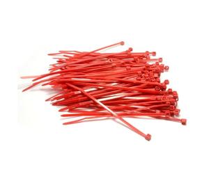 kenable Cable Ties Red 100mm x 2.5mm Nylon 66 UL Approved Zip Ties Wire Management [100 Pack]