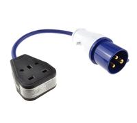 kenable Caravan Site Power Plug 240V 16A to 13A UK Socket Adapter Cable