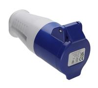 kenable Caravan Site Power Socket 240V 16A Blue IP44 Splash-Proof Rewireable CEE Industrial Outdoor Electrical Connector