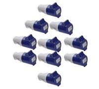 Kenable Caravan Site Power Socket 240V 16A IP44 Blue 10 Pack