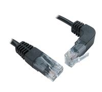kenable Cat5e Copper RJ45 Straight to Right Angle Plug UP Network Cable 3m