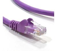 kenable CAT6 Ethernet Cable RJ45 Network Patch Lead LSZH Low Smoke Copper Clad Aluminium Purple 1m
