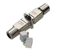 Kenable Cat6A Panel Mount Ftp Inline Punch Down Coupler Joiner Ethernet 8P8C Cable Metal