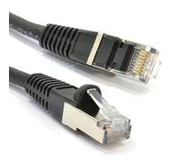 kenable Cat6A SSTP LSZH RJ45 Network Ethernet Patch 10 Gigabit Cable 0.5m Black [0.5 metres]