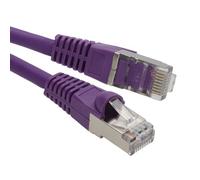 Kenable Cat6A Sstp Lszh Rj45 Network Ethernet Patch 10 Gigabit Cable 0.5M Purple
