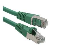 kenable Cat6A SSTP Network Cable LSZH 10 Gigabit Ethernet RJ45 Patch Lead Snagless Green 5m