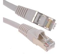 kenable Cat6A SSTP Network Cable LSZH RJ45 Ethernet Patch Lead 10 Gigabit 600MHz Snagless 0.5m Grey