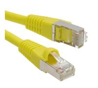 kenable Cat6A SSTP Network Cable LSZH RJ45 Ethernet Patch Lead 10 Gigabit 600MHz Snagless 1.5m Yellow