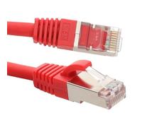 kenable Cat6A SSTP Network Cable RJ45 Ethernet Patch Lead 10 Gigabit LSZH Snagless 1.5m Red