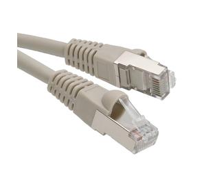 kenable Cat6A SSTP Network Cable RJ45 Ethernet Patch Lead 10 Gigabit LSZH Snagless 10m Grey