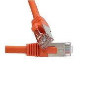 kenable Cat6A SSTP Network Cable RJ45 Ethernet Patch Lead 10 Gigabit LSZH Snagless 1m Orange