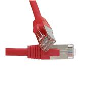 kenable Cat6A SSTP Network Cable RJ45 Ethernet Patch Lead 10 Gigabit LSZH Snagless 1m Red