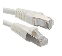 kenable Cat6A SSTP Network Cable RJ45 Ethernet Patch Lead 10 Gigabit LSZH Snagless White 2m