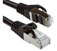 kenable Cat6A SSTP Shielded Network Cable RJ45 Snagless Ethernet Lead 10 Gigabit 6m Black