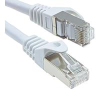 kenable Cat6A SSTP Snagless Shielded RJ45 Network Ethernet 10 Gigabit Cable 20m White [20 metres]