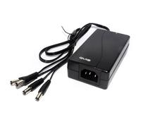kenable CCTV Camera Power Supply 12V 5A 5000mA PSU with 4 x 2.1mm DC Adapters for Security Cameras 5A 4 Way Black