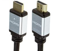kenable Certified HDMI 2.1 Cable 8K 60Hz 4K 120Hz Ultra High Speed 48Gbps eARC HDR10 Braided 2m Silver