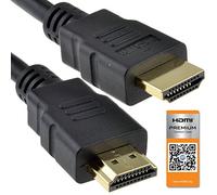 kenable Certified Premium High Speed HDMI 2.0 Cable 4K@60Hz UHD HDR 18Gbps with Ethernet Black 3m