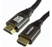 kenable Certified Ultra High Speed HDMI 2.1 Cable 8K@60/4K@120 48Gbps Metal Plugs 5m [5 metres]