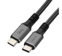 kenable CERTIFIED USB4 Type C Cable 20Gbps 50W Power Delivery 4K 60Hz Video E-Mark Braided Metal Ends 4m