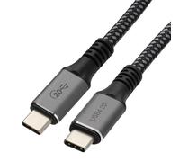 kenable CERTIFIED USB4 Type C Cable 20Gbps 60W Power Delivery 4K 60Hz E-Mark Braided Metal Ends 3m