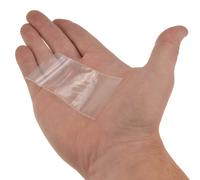 kenable Clear Polythene Resealable Snapseal Bags 38x64mm - Durable Transparent Grip Seal, 100 Pack (9833)