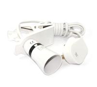 kenable Clip On Lamp Light Extension Lead BC B22 Bayonet Fitting 60W Max 2m Cable White