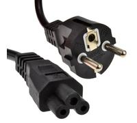 kenable Clover Leaf Male C5 Plug to Euro Schuko Plug Mains Power Cable 2m