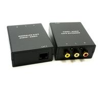 Kenable Composite Video & Stereo Audio Extender Over Ethernet Rj45 Balun