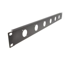 Kenable D-Series 1U 19 Inch 6 Port For 6 Modules Rack Mount Plate Flight Case Panel