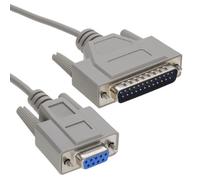 kenable DB9 9 Pin Serial Female to DB25 25 Pin Male Printer Data Cable Beige 3m