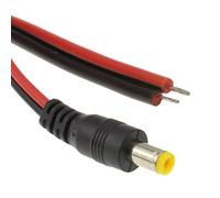 kenable DC PIGTAIL Power Plug 5.5 x 2.1mm to Bare Ends For CCTV Cable 0.3m