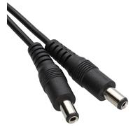 kenable DC Power Cable Male to Male 2.1mm x 5.5mm Connector Lead for CCTV LED Solar Devices 2m Black