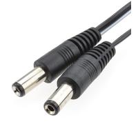 kenable DC Power Cable Male to Male 2.1mm x 5.5mm Connector Lead for CCTV LED Solar Devices 5m Black