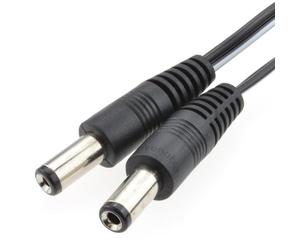 kenable DC Power Cable Male to Male 2.1mm x 5.5mm Connector Lead for CCTV LED Solar Devices 5m Black