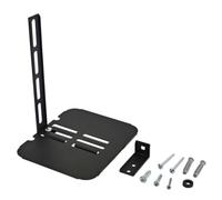 AV:Link | TV Accessory Shelf Floating Media Console Stand Universal Wall & TV Mount Adjustable Gaming & Router Shelf No Drill, Compact Bracket | Black