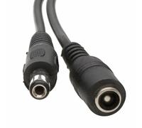 kenable DC Power Extension Cable 5.5mm x 2.1mm Male Plug to Female Socket for CCTV Security Cameras 2m Black