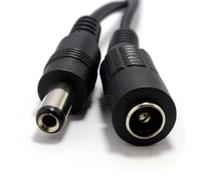 5.5 x 2.1mm DC Power Plug to Socket CCTV Extension Lead Cable 1m