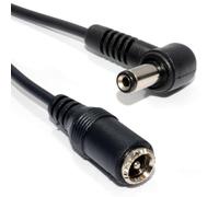 kenable DC Power Extension Cable 5.5x2.5mm Right Angled Male to Female for CCTV Security Cameras Black 4m