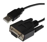 Dell 3081307653 USB to Serial 9 Pin DB9 Female Data Transfer Cable Lead 2m Black