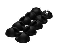 kenable Desk Cable Tidy Single Channel Self Adhesive Cable Management Holders 10 Pack Black