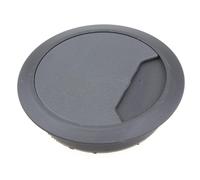 kenable Desk Mount 80mm Grommet Cable Tidy - Grey, for Office or Home, 21mm Panel Fit (10525)