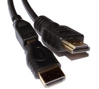kenable Detachable HDMI Cable for Wall Installations Through Pre-Drilled Holes with Micro HDMI D Adapter 2m Black
