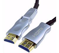 Detachable Plug HDMI 2.0 Active Optical Cable AOC for Wall Installation 4K 40m