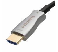 kenable Detachable Plug HDMI 2.0 Active Optical Cable 4K 60Hz 18Gbps HDR Wall Installation Ultra Slim 4.8mm 15m Black