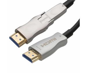 kenable Detachable Plug HDMI 2.0 Active Optical Cable AOC for Wall Installation 4K 10m